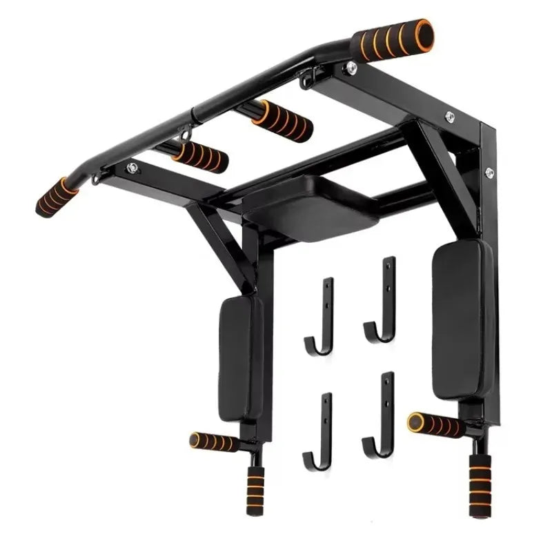 Wall-Mounted Pull-Up Bar for Indoor Use, Multi-Functional Indoor Home Gym Equipment